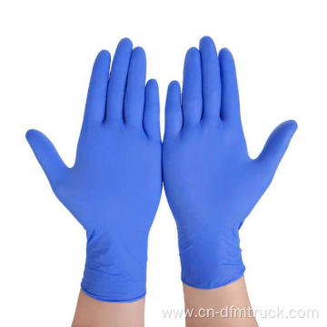 Disposable powder free hospital use medical nitrile gloves